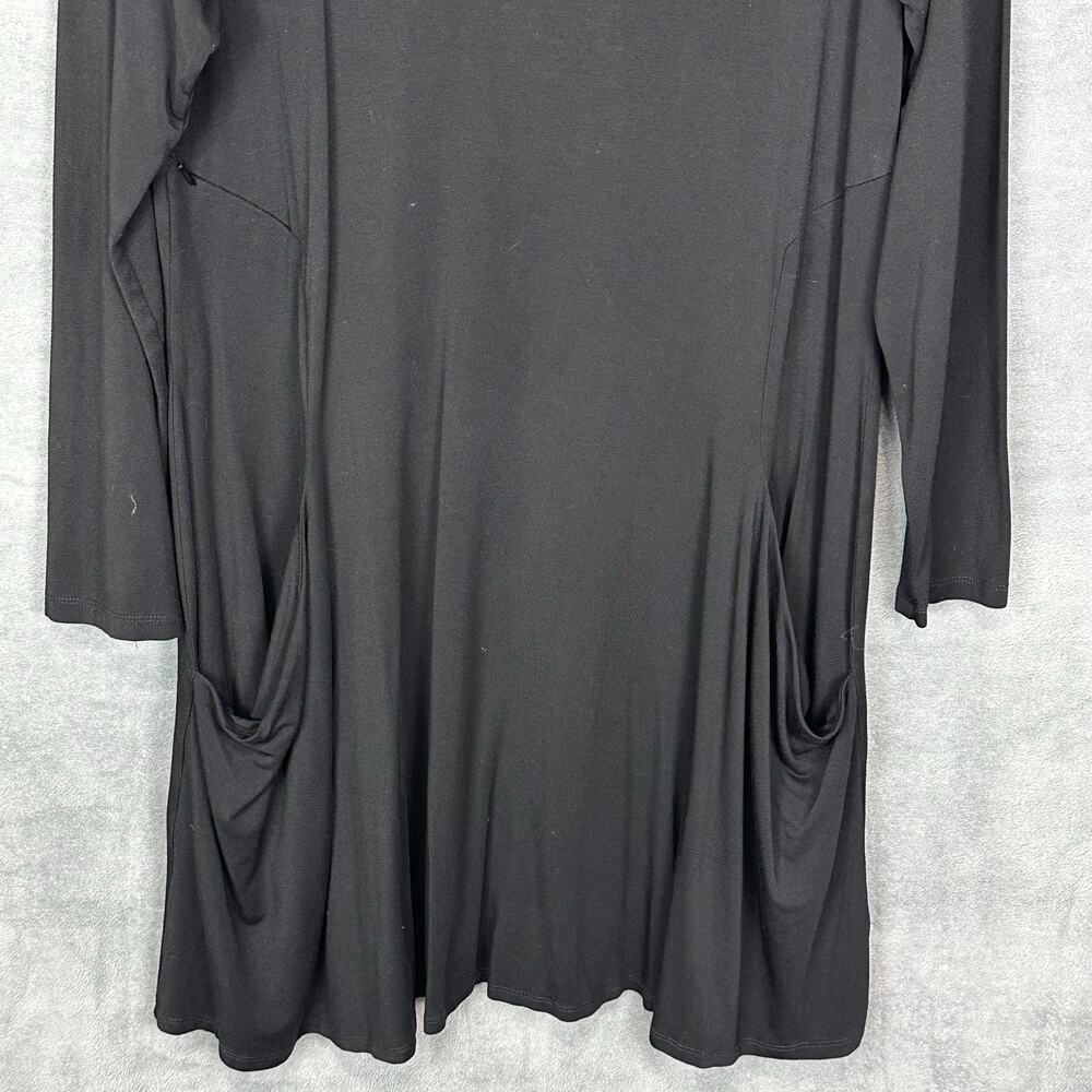 Betabrand Dress Womens Large Black Travel Neutral Minimalist Flowy Loose Comfy - Picture 3 of 10